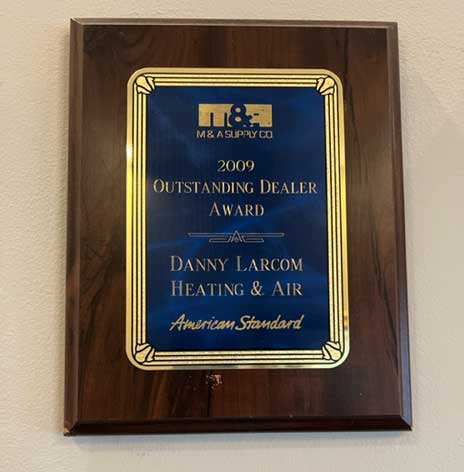 2009 Outstanding Dealer Award